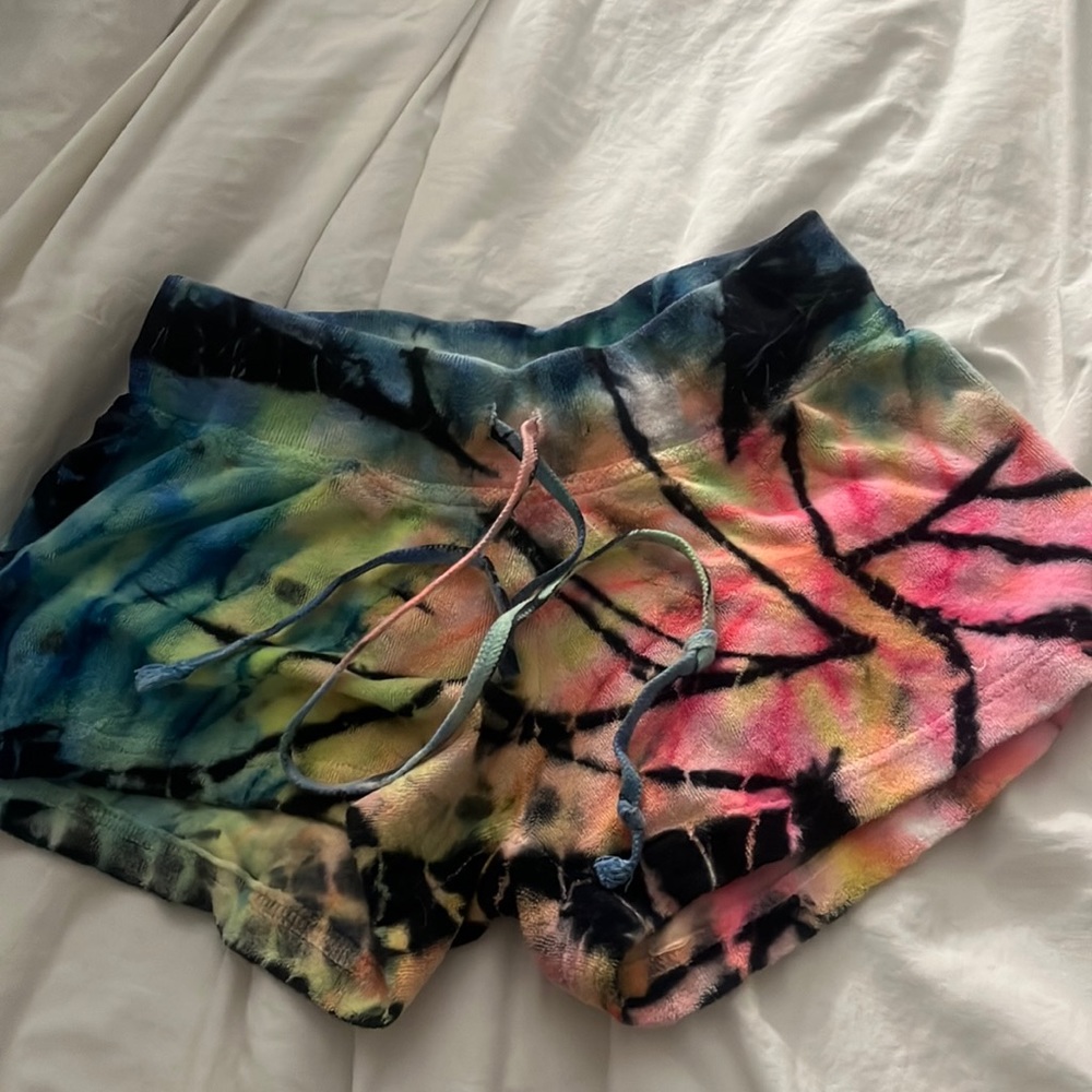 Hard Tail Y2K Tie-Dye Multicolor Terry cloth Shorts